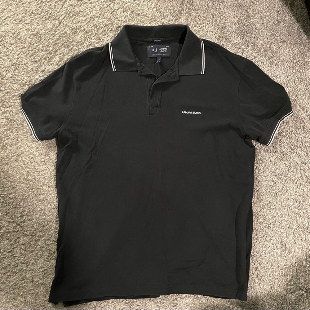 Armani Jeans Polo — Black